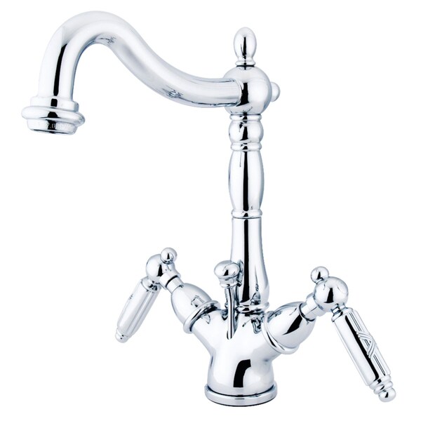 Victorian 2-Handle Bthrm Faucet W/Brass Pop-Up & Cover Plate Chrome